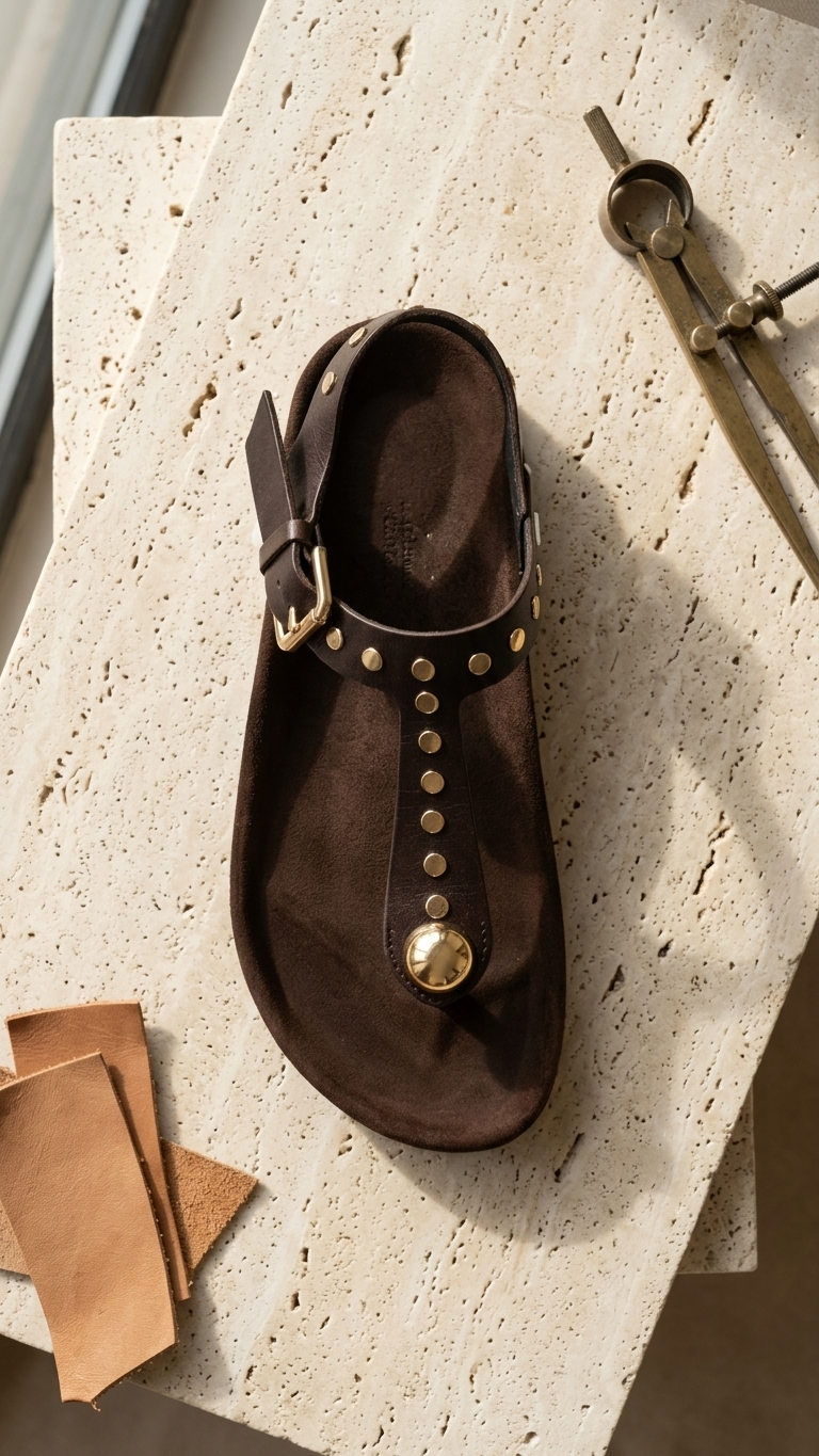 Handcrafted leather sandal